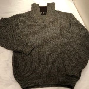Barbour zip neck wool sweater